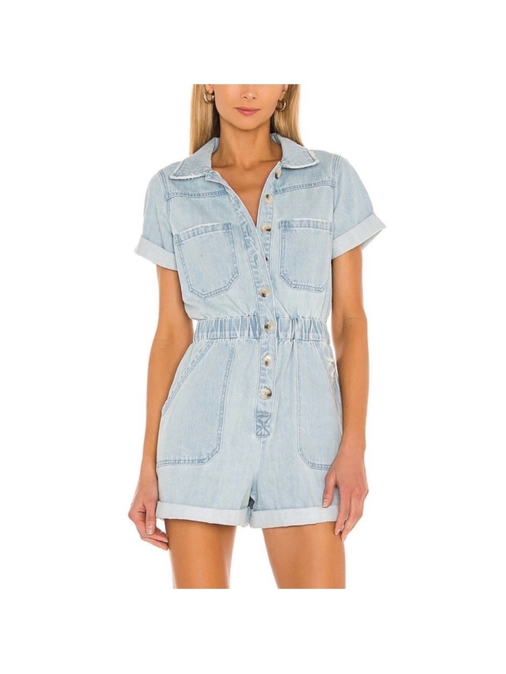 NWT Show Me Your Mumu Denim Romper